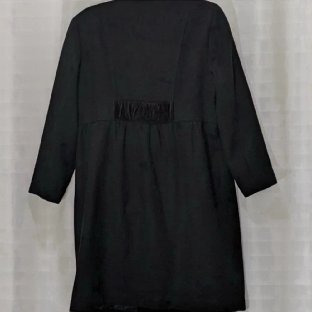 Tommy Hilfiger Black Wool Peacoat Large